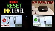 HP Ink Level Reset - How to Reset ink level ?