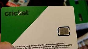 What Cricket Sim Cards Look Like And Installng A Micro SD Card