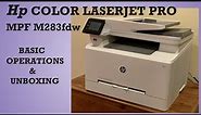hp Color LaserJet Pro MPF M283fdw | Basic Operations & Unboxing