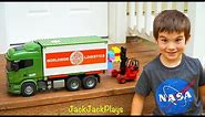 Bruder Trucks Surprise Toy Unboxing! Tractor, Trailer, and Forklift for Kids | JackJackPlays