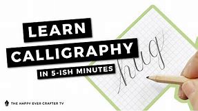 Learn Calligraphy in 5(ish) Minutes With Just a PENCIL!