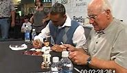 8/16/2008 Harmon Killebrew signing autographs at the Mall Of America with Carlos Gomez.