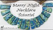 Easy Polymer Clay Project: Starry Night Necklace Tutorial
