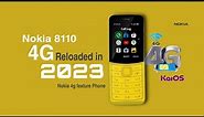 Nokia 8110 4g Reloaded🌟Nokia 4g feature Phone with Wifi Hotspot whatsapp YouTube support