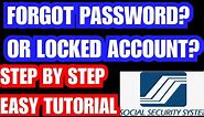 How to Unlock SSS locked account or how to reset account.