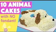 10 EASY Animal Cake Techniques with NO Fondant