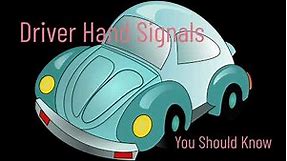 Driver Hand Signals. How and When To Use Driver Hand Signals.