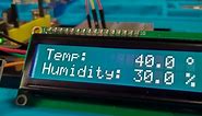 DHT11 Temperature and Humidity Displayed on I2C 1602 LCD - VideotronicMaker