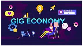 Gig Economy infographic animation