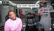 Kai Cenat getting mad at xQc calling him while losing his wager with 21 Savage