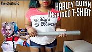 🃏 HOW TO DIY A HARLEY QUINN Inspired T-shirt At Home
