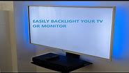 DIY: TV BACKLIGHT LED STRIP LIGHTS. HOW TO EASY INSTALL.