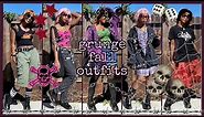 how i make my outfits (with examples) | grunge/alt/punk fall outfit inspo