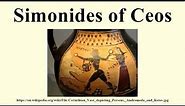 Simonides of Ceos
