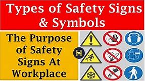 Types of Safety Signs and Symbols | Safety Signs And Symbols In The Workplace