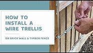 How To Install DIY Wire Trellis For Climbing Plants Like Clematis, Roses and Honeysuckle