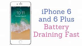iphone 6 battery draining fast all of a sudden.
