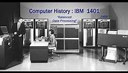 Computer History: IBM 1401 Product Announcement 1959, Data Processing Mainframe (7070, RAMAC)