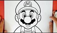 HOW TO DRAW SUPER MARIO