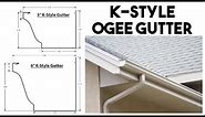 What is K-Style seamless Gutter and how to measure for gutter guards