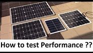 How to determine Solar Panel Performance Ratio using Rheostat, Solar Irradiance and Temperature