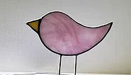 Standing Bird Stained Glass Gifts, Stain Glass Art Suncatcher for Window Decor