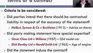 Contractual Terms (1 of 3)