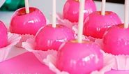 Neon Hot Pink DIY Candy Apples Tutorial | SWEETHAUTE