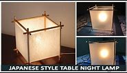 Japanese-style table lamp / lantern EASY DIY
