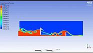ANSYS FLUENT - Flow under sluice and over weir (CFD)