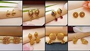 Stud Gold Earrings Design with Price and Weight | Gold Studs Design