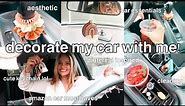DECORATE MY CAR WITH ME | cleaning, organizing, + car tour! *pinterest inspired*