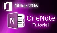 Microsoft OneNote 2016 - Full Tutorial for Beginners [+ General Overview]*