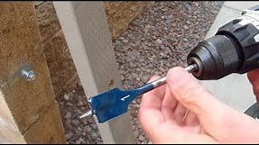 How to Use a Spade Bit