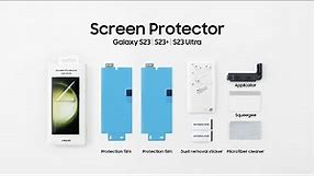 Galaxy S23 Series: How to apply Screen Protector | Samsung