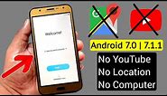 Samsung J7 Nxt/J7 Core ANDROID 7.0 |Google/FRP Bypass |Fix YouTube Update/Fix Location |Without PC