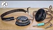 Antique Headphones with Broken Electronics - Restoration