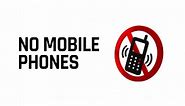 Download No Mobile Phones Sign, Use of Cell Phone is Prohibited, 3D Rendering, Chroma Key, Luma Matte Selection for free