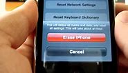 Apple iPhone 3G HARD RESET Wipe Data Master Reset (RESTORE to FACTORY condition)