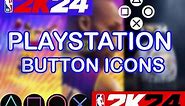 Playstation Controller Icons for NBA 2K24 | NBA 2K24