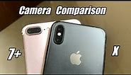iPhone 7 Plus vs iPhone X - Camera Comparison