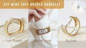 Wire Cuff Bracelet Tutorial | How to Make DIY Bangle Bracelet at Home | DIY Jewelry