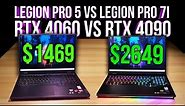 Legion Pro 7i (4090) vs Legion Pro 5 (4060) - Detailed Unboxing Review Side by Side!