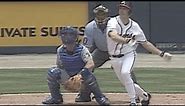 Greg Maddux hits a solo home run off Kevin Brown