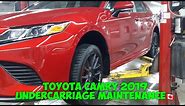 TOYOTA CAMRY 2019 UNDERCARRIAGE MAINTENANCE