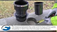 Make a lateral pipe connection with the Flexseal FA Saddle