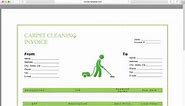 Make a Carpet Service Cleaning Invoice | PDF | Excel | Word