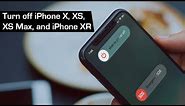 How to Turn Off iPhone X, XS, XS Max and iPhone XR