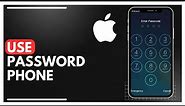 How To Put A Password On Your Phone - iPhone