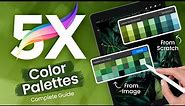 Procreate 5X Color Palettes • How To Create, Customize & Download Palettes
